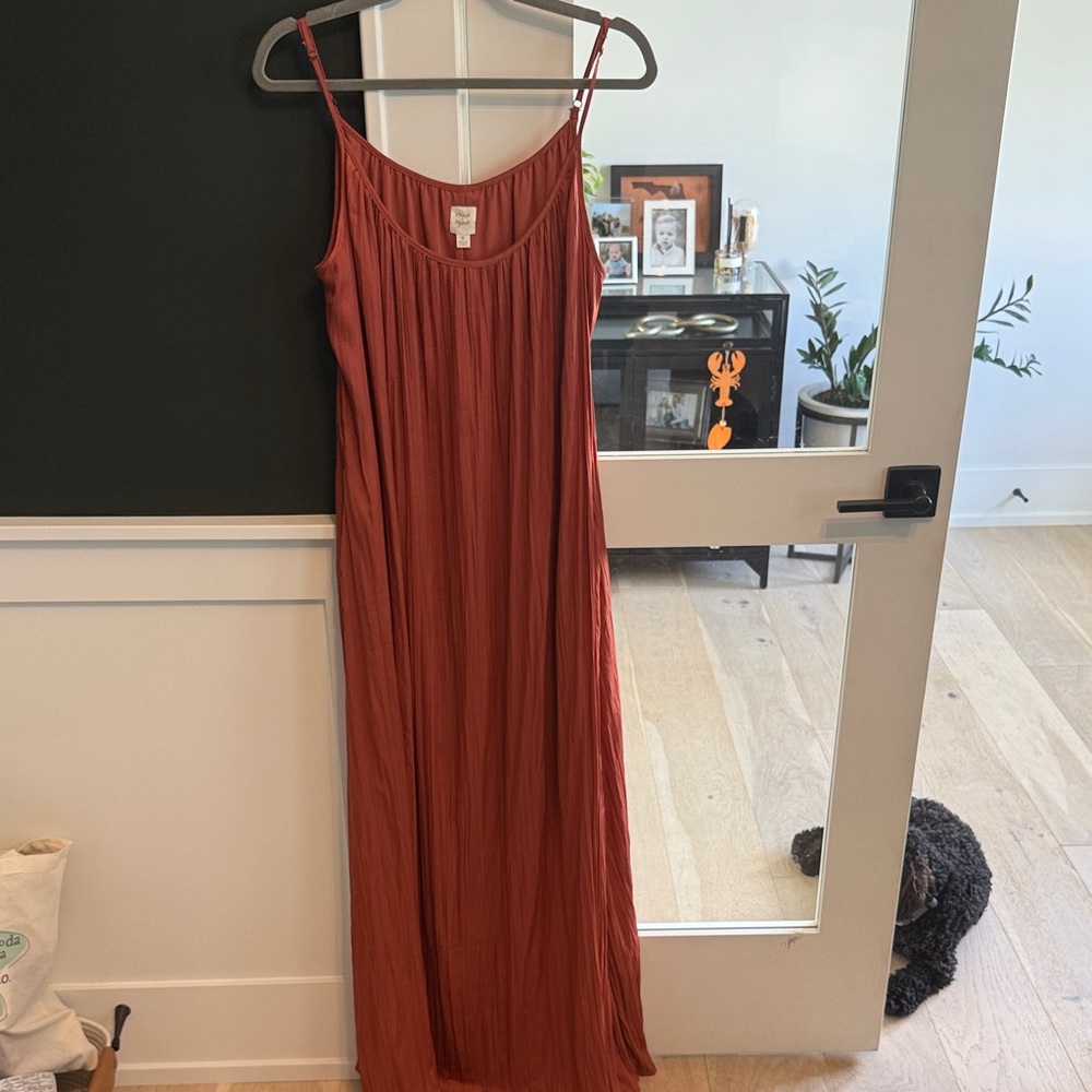 Chic Terracotta Maxi Dress